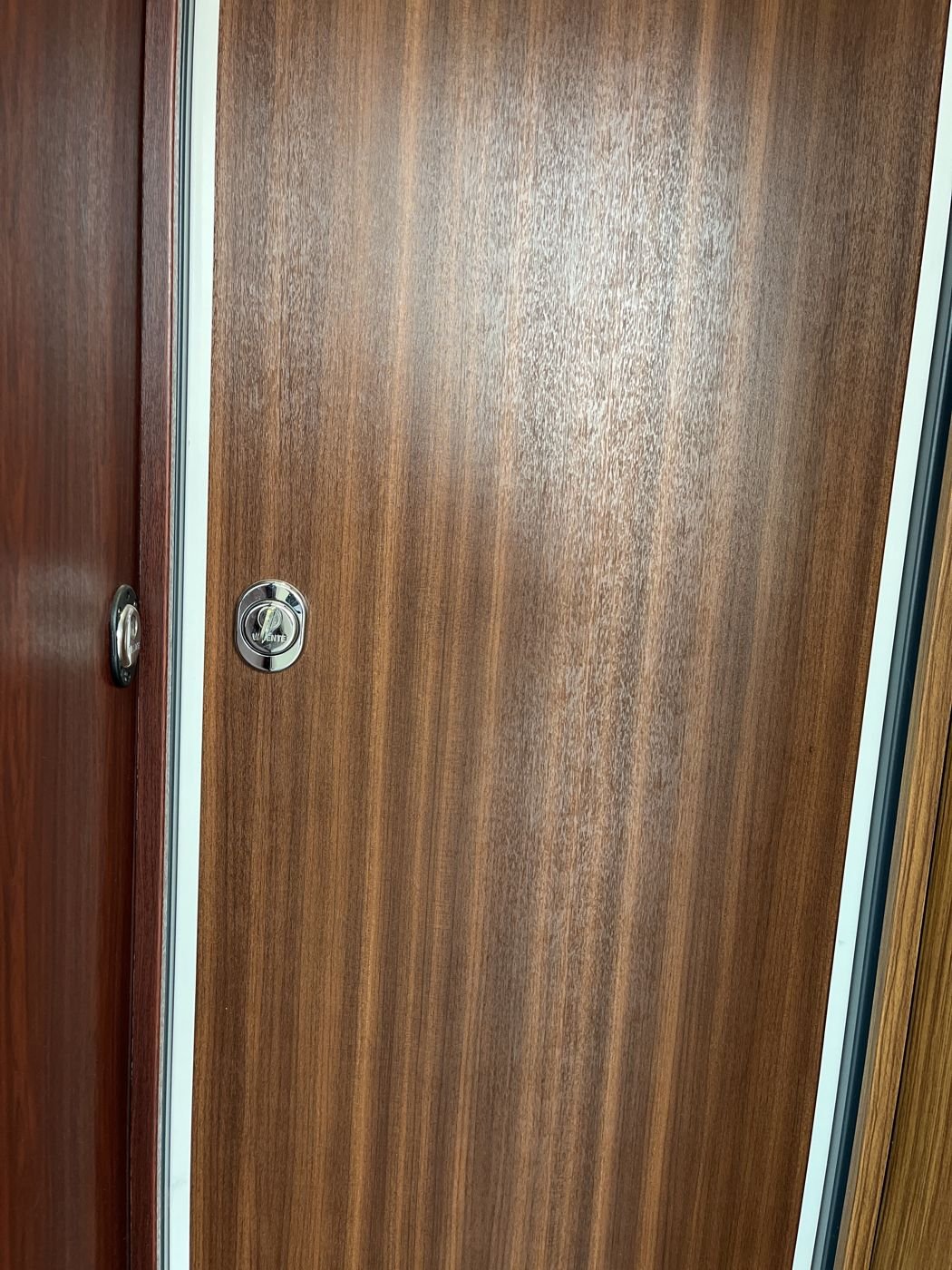 A2P cylinder installed — Security doors